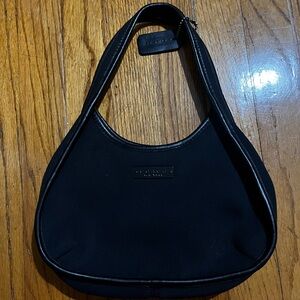 Vintage Coach 90s Mini Nylon Leather Bag